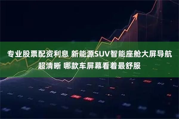 专业股票配资利息 新能源SUV智能座舱大屏导航超清晰 哪款车屏幕看着最舒服